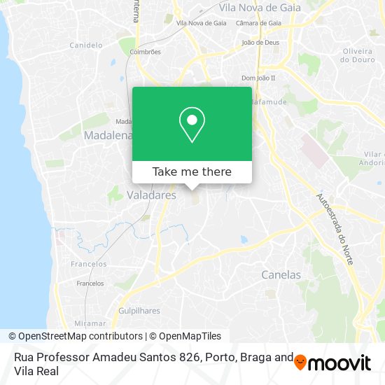 Rua Professor Amadeu Santos 826 map