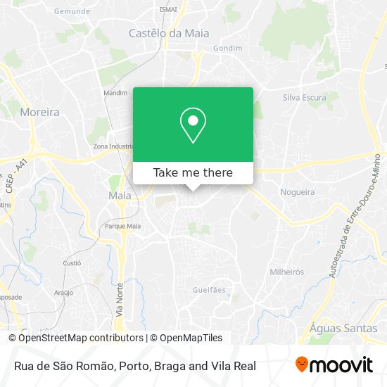 Rua de São Romão map