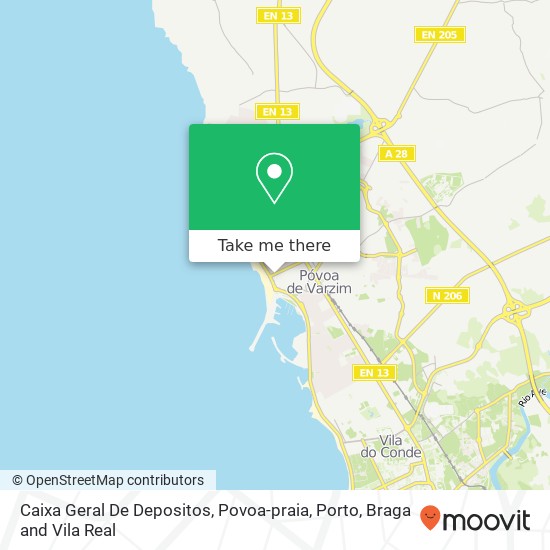 Caixa Geral De Depositos, Povoa-praia map