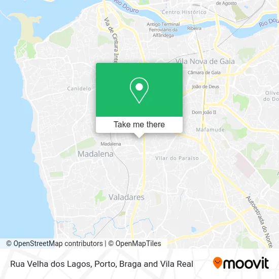 Rua Velha dos Lagos map