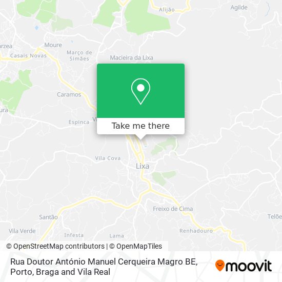 Rua Doutor António Manuel Cerqueira Magro BE mapa