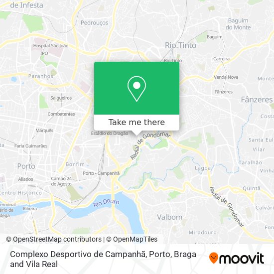 Complexo Desportivo de Campanhã map