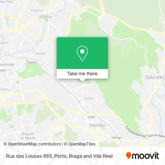 Rua das Lousas 885 map