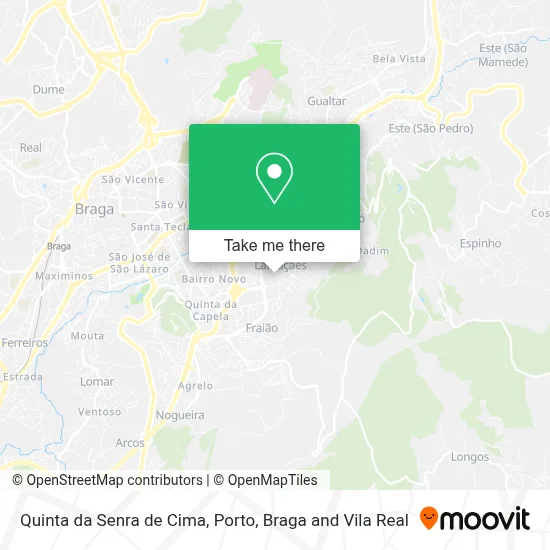 Quinta da Senra de Cima map