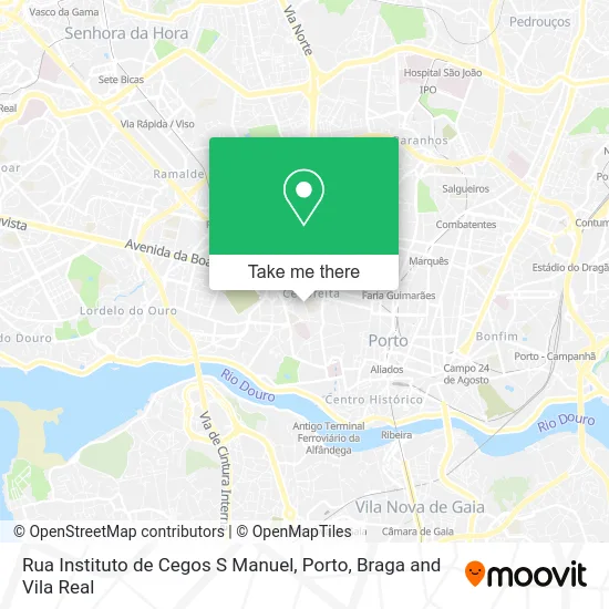 Rua Instituto de Cegos S Manuel map