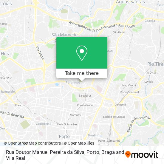 Rua Doutor Manuel Pereira da Silva map