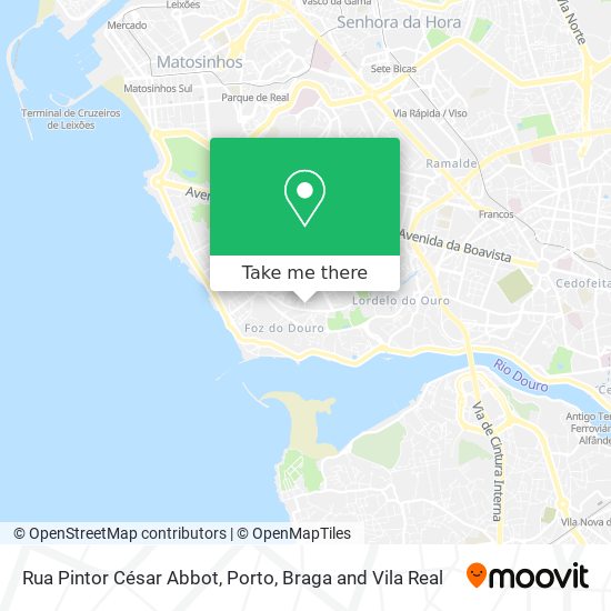 Rua Pintor César Abbot mapa