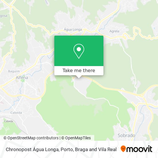 Chronopost Água Longa map