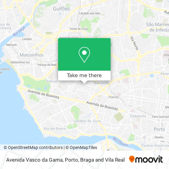 Avenida Vasco da Gama mapa