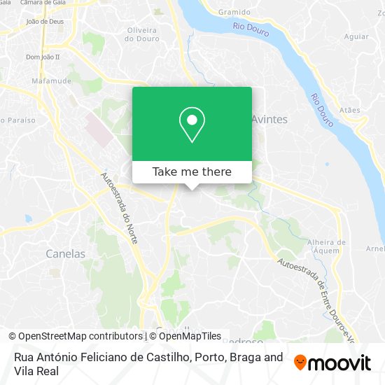Rua António Feliciano de Castilho map