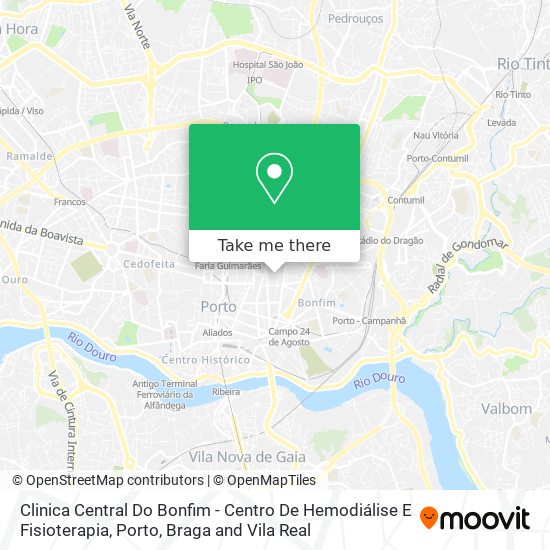 Clinica Central Do Bonfim - Centro De Hemodiálise E Fisioterapia map
