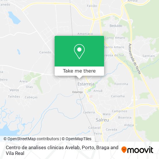 Centro de analises clinicas Avelab map