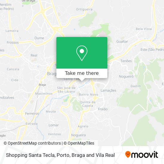 Shopping Santa Tecla mapa