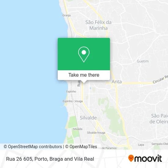 Rua 26 605 map