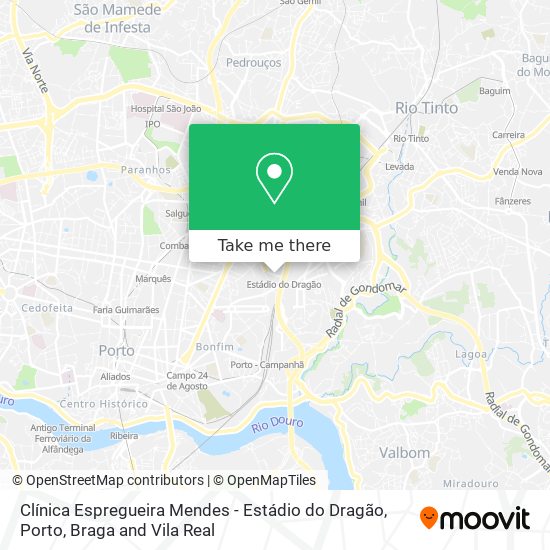 Clínica Espregueira Mendes - Estádio do Dragão map
