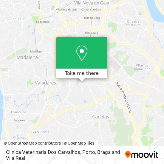 Clinica Veterinaria Dos Carvalhos map