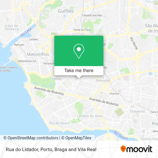 Rua do Lidador map