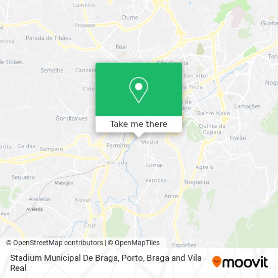 Stadium Municipal De Braga map