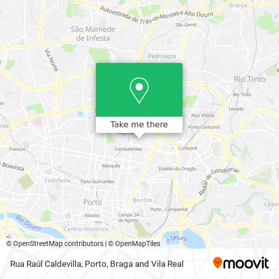 Rua Raúl Caldevilla mapa