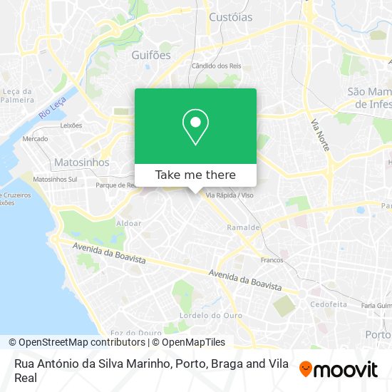 Rua António da Silva Marinho map