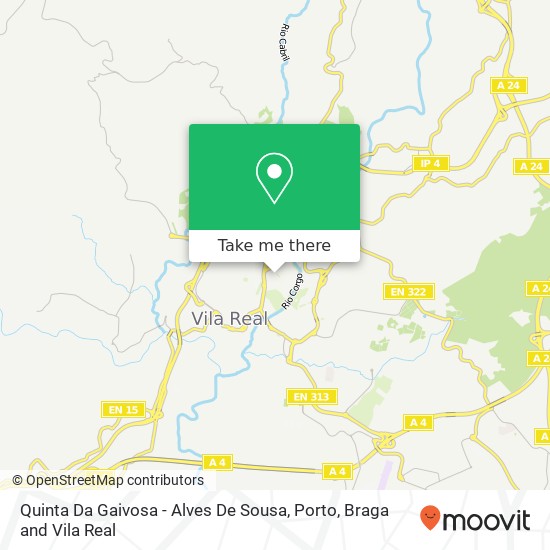 Quinta Da Gaivosa - Alves De Sousa map