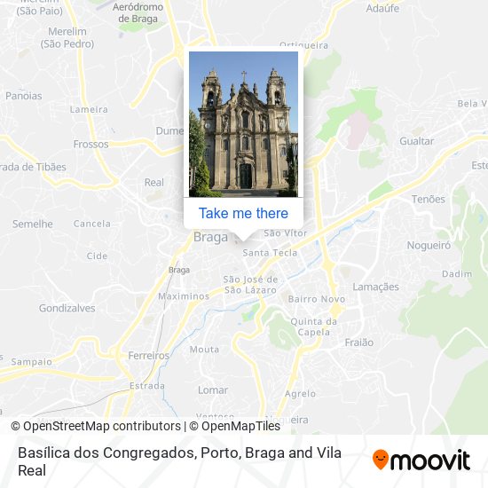 Basílica dos Congregados map