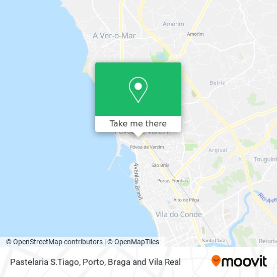 Pastelaria S.Tiago map