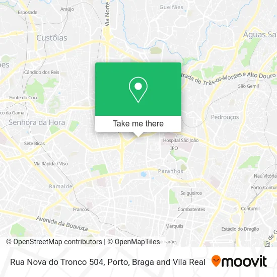 Rua Nova do Tronco 504 map