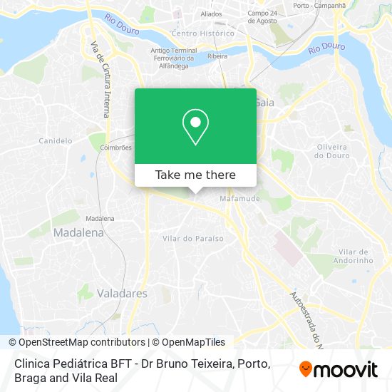 Clinica Pediátrica BFT - Dr Bruno Teixeira map