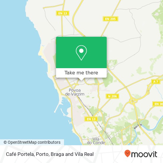 Café Portela map