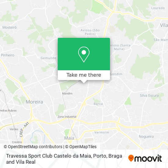 Travessa Sport Club Castelo da Maia map