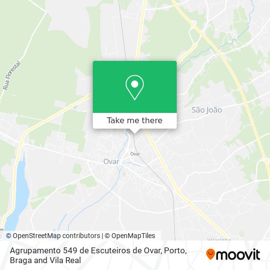 Agrupamento 549 de Escuteiros de Ovar mapa