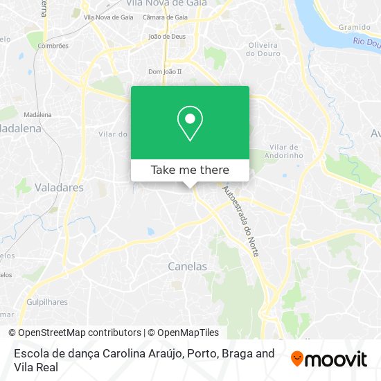 Escola de dança Carolina Araújo map