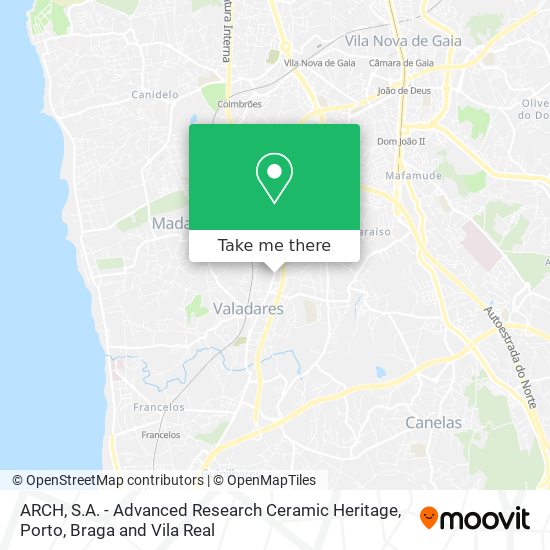 ARCH, S.A. - Advanced Research Ceramic Heritage map