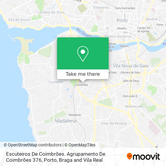 Escuteiros De Coimbrões. Agrupamento De Coimbrões 376 map