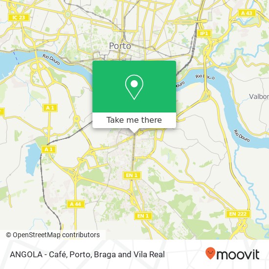 ANGOLA - Café map