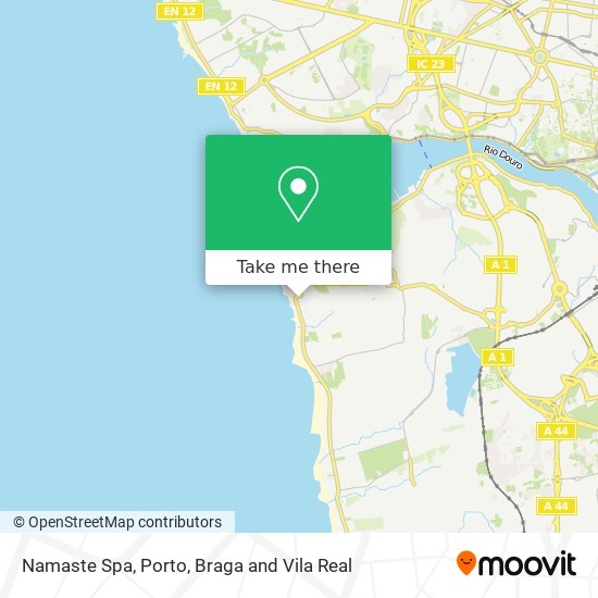 Namaste Spa map