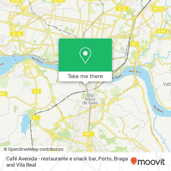 Café Avenida - restaurante e snack bar map