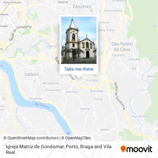 Igreja Matriz de Gondomar map