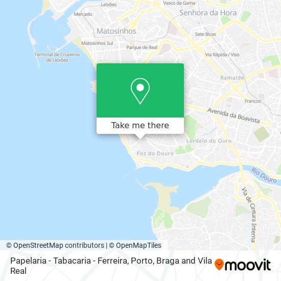 Papelaria - Tabacaria - Ferreira map