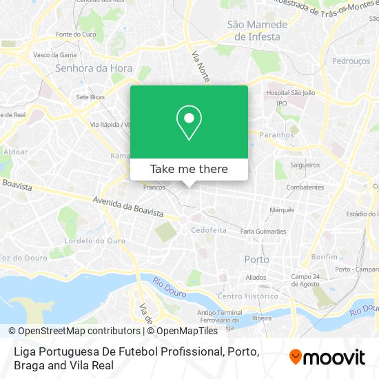 Liga Portuguesa De Futebol Profissional map