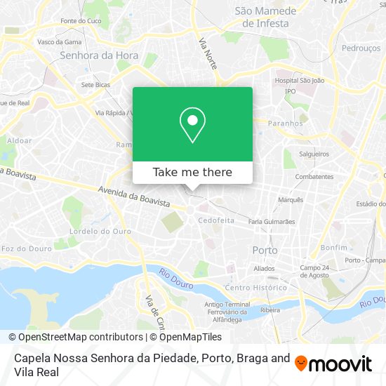 Capela Nossa Senhora da Piedade mapa