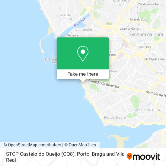 STCP Castelo do Queijo (CQ8) map