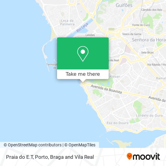 Praia do E.T map