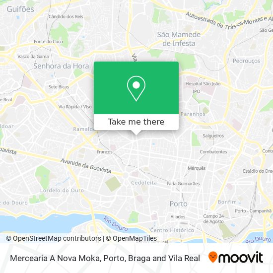Mercearia A Nova Moka map