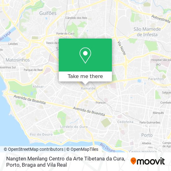 Nangten Menlang Centro da Arte Tibetana da Cura map