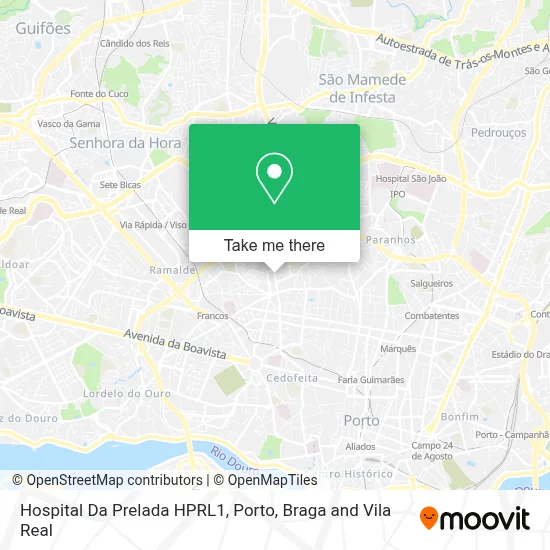 Hospital Da Prelada HPRL1 map
