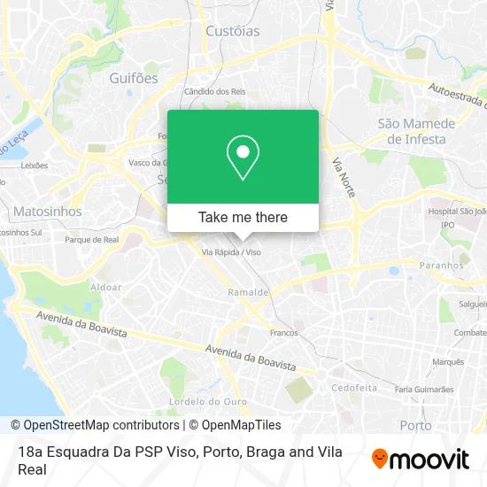 18a Esquadra Da PSP Viso map