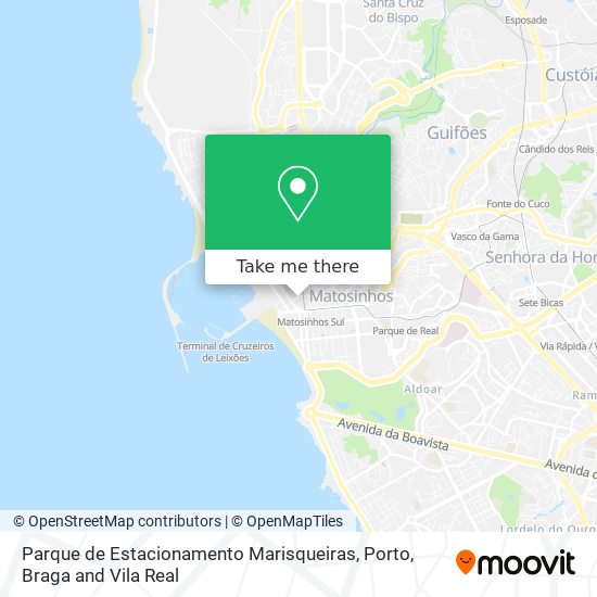 Parque de Estacionamento Marisqueiras map