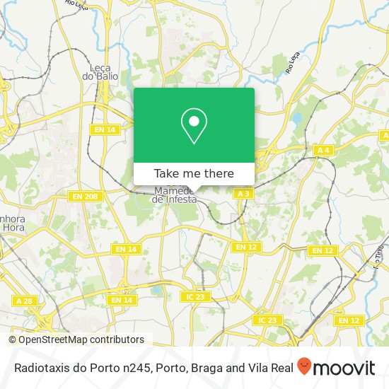 Radiotaxis do Porto n245 mapa